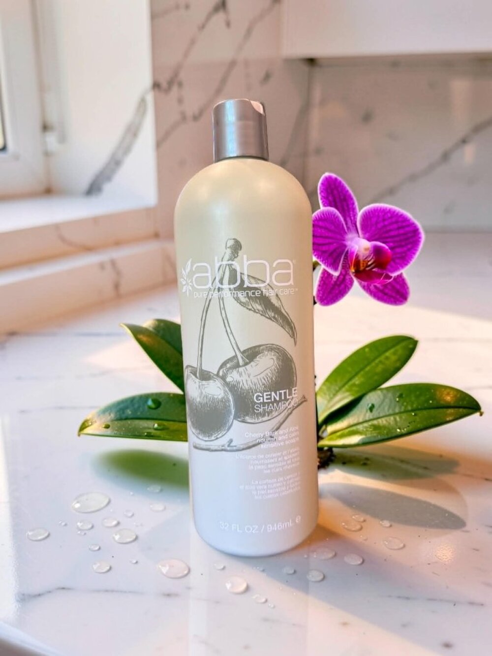 Abba Gentle Cherry Bark & Aloe Sensitive & Calm Shampoo & Conditioner 33.8 oz - Picture 3 of 3
